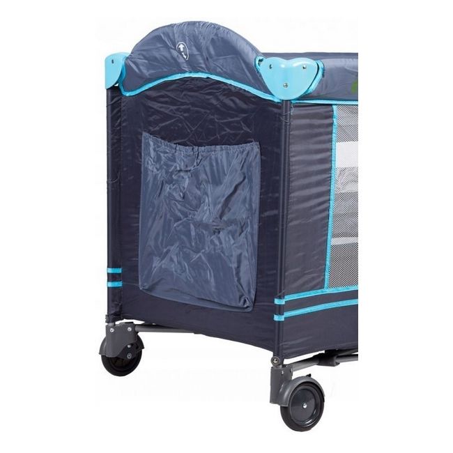 Patut pliabil cu 2 nivele ecotoys - bleumarin ede607