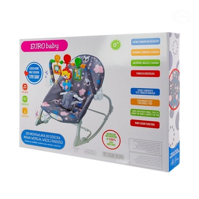 Balansoar eurobaby little dreamer - gri edeeb356