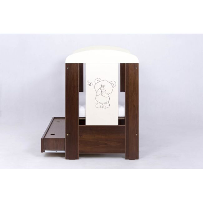 Patut drewex bear cu sertar - wenge + saltea cocos 12 cm eded5902622000213_s12