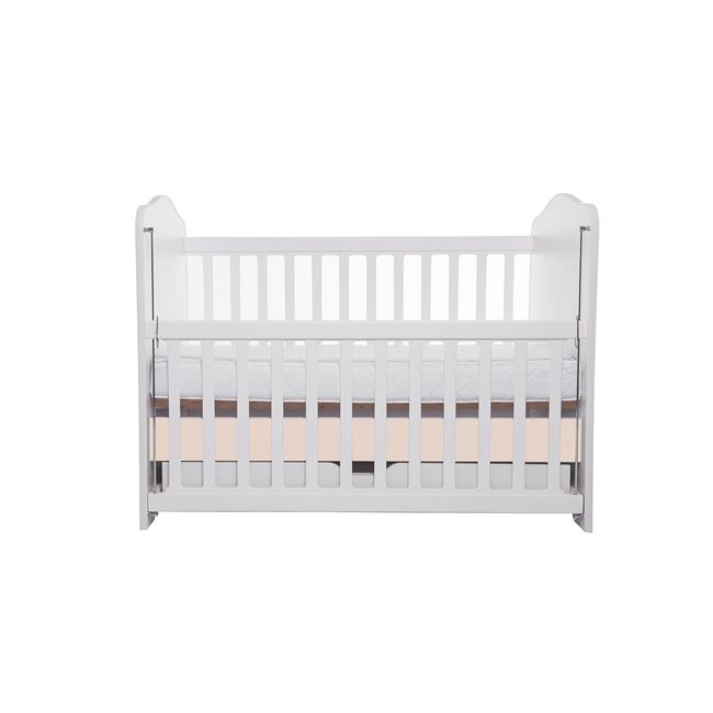 Patut vessanti como culisant cu sertar - alb cu bej + saltea cocos confort 120 x 60 x 12 cm edep12dclcs_d102