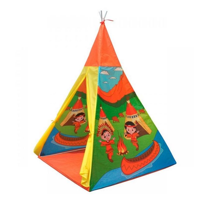 Cort indian teepee de joaca pentru copii, tip wigwam edeedi8707