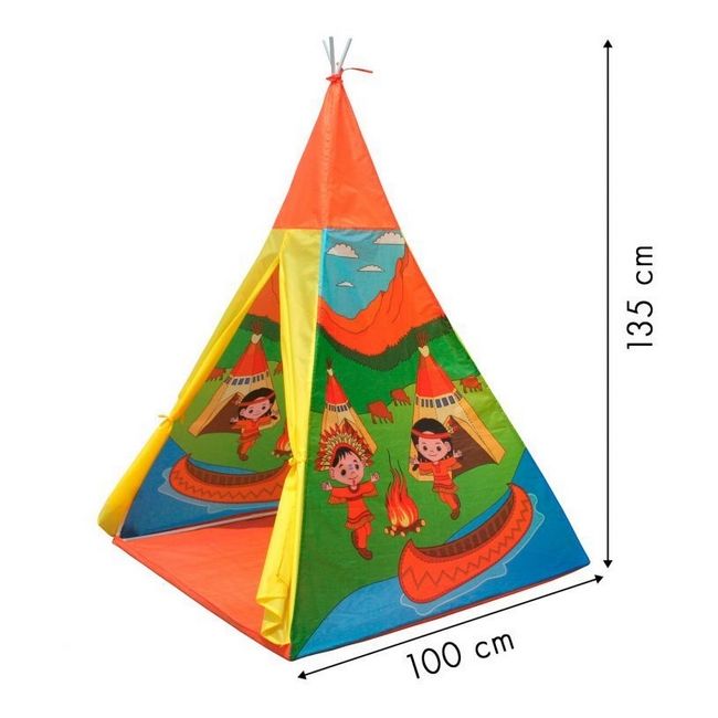 Cort indian teepee de joaca pentru copii, tip wigwam edeedi8707
