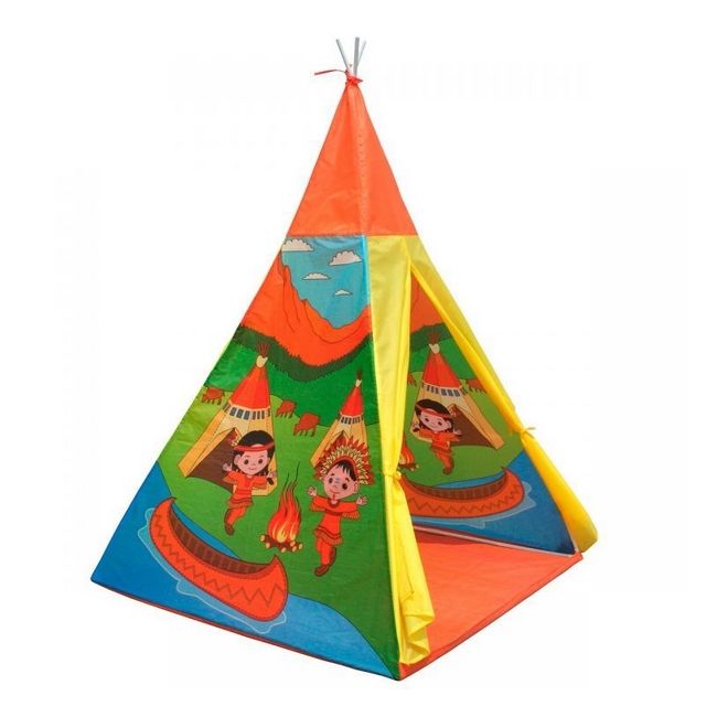 Cort indian teepee de joaca pentru copii, tip wigwam edeedi8707