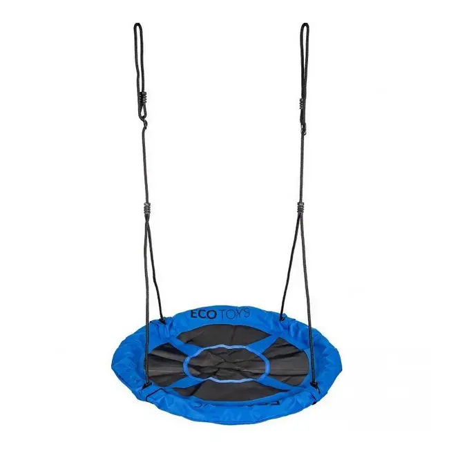 Leagan pentru copii ecotoys boc100, cuib de barza, cadru din otel galvanizat, albastru edeediboc100blue