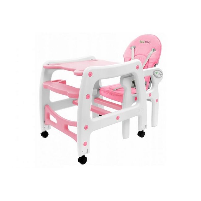 Scaun de masa 3 in 1 ecotoys hc-223 roz edeedihc-223pink