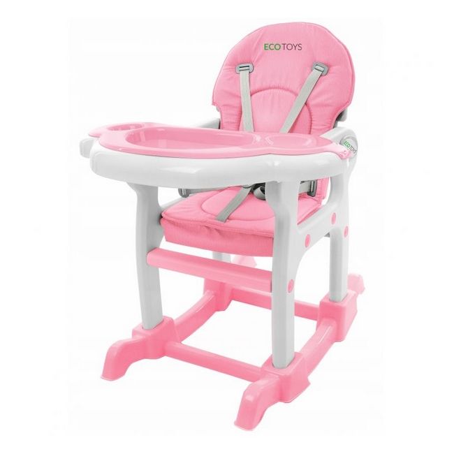 Scaun de masa 3 in 1 ecotoys hc-223 roz edeedihc-223pink
