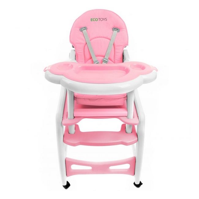 Scaun de masa 3 in 1 ecotoys hc-223 roz edeedihc-223pink