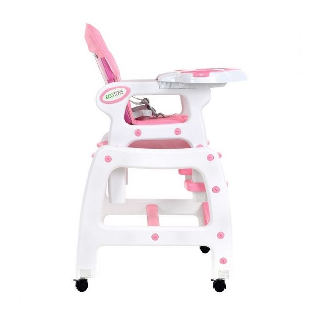 Scaun de masa 3 in 1 ecotoys hc-223 roz edeedihc-223pink