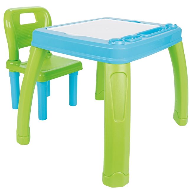 Set masuta cu scaun pentru copii pilsan study table blue hubpl-03-402-bl