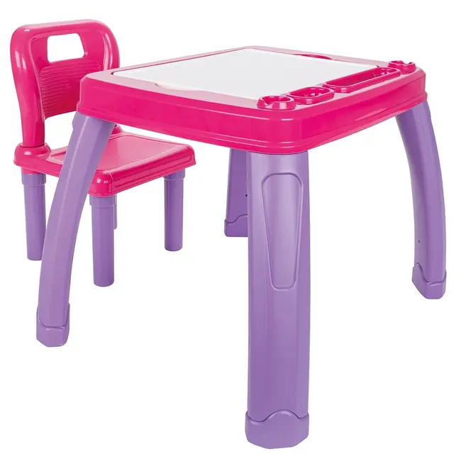 Set masuta cu scaun pentru copii pilsan study table pink hubpl-03-402-pi