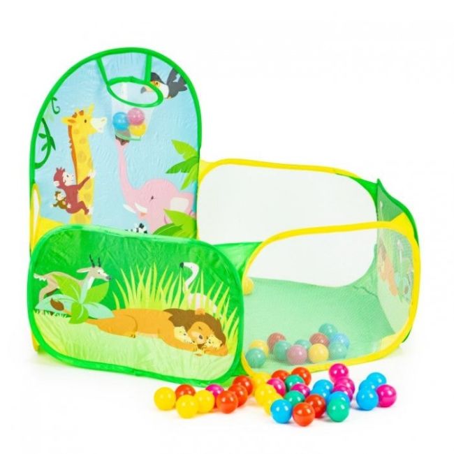 Cort de joaca jungla cu 50 de bile multicolore ecotoys 8114 edeedi8114