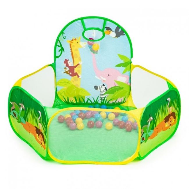 Cort de joaca jungla cu 50 de bile multicolore ecotoys 8114 edeedi8114