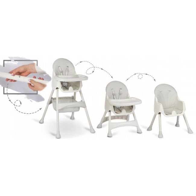 Scaun de masa 3 in 1 ricokids milo - gri edeedi700000