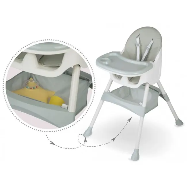 Scaun de masa 3 in 1 ricokids milo - verde edeedi700001