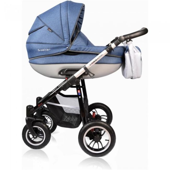 Carucior vessanti crooner prestige 3 in 1 - blue edeedi3in1bb-linennavyblue