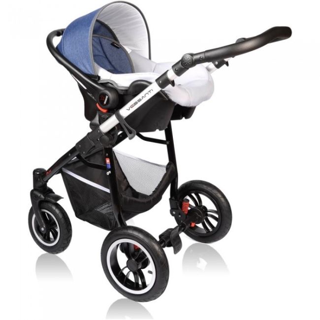 Carucior vessanti crooner prestige 3 in 1 - blue edeedi3in1bb-linennavyblue