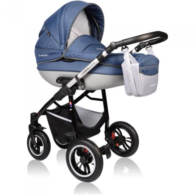 Carucior vessanti crooner prestige 3 in 1 - blue edeedi3in1bb-linennavyblue