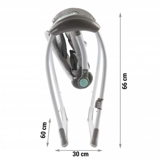 Leagan electric cu muzica ricokids premium 7322 - gri edeedi7322
