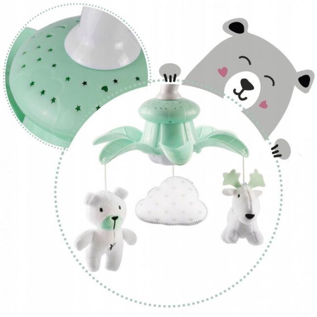 Leagan electric cu muzica ricokids premium 7322 - gri edeedi7322