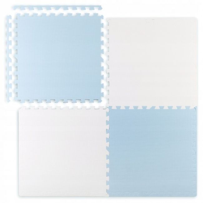 Salteluta de joaca 120 x 120 cm ricokids 7482 - alb - albastru edeedi7482
