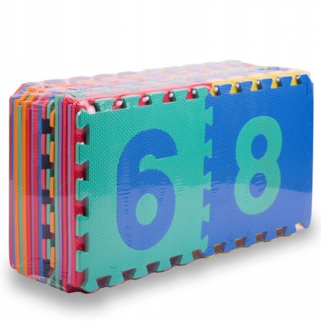 Salteluta de joaca 120 x 270 cm cu litere si cifre ricokids 7487 - multicolora edeedi7487
