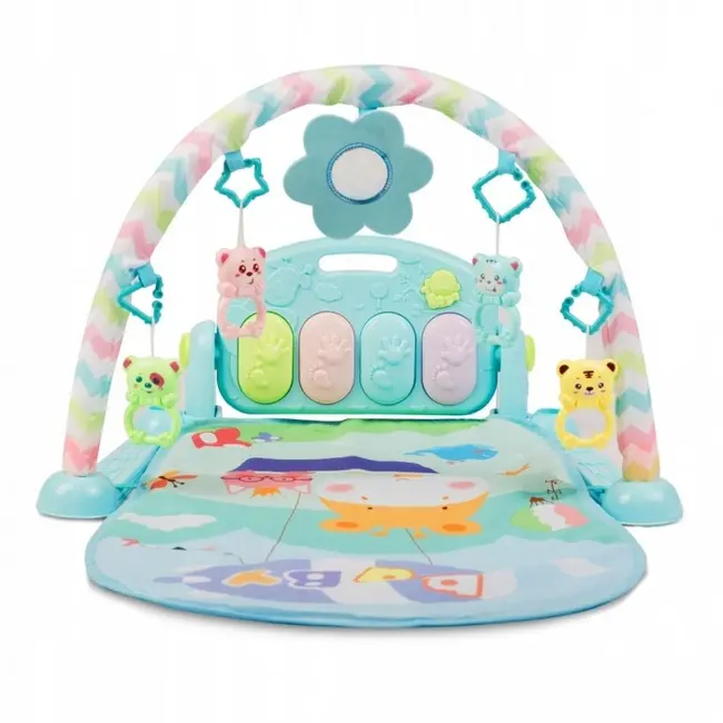 Salteluta de joaca cu pian ricokids 7314 - albastru edeedi7314