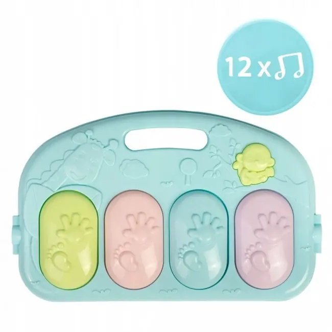 Salteluta de joaca cu pian ricokids 7314 - albastru edeedi7314