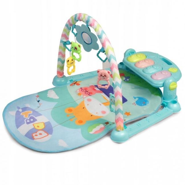 Salteluta de joaca cu pian ricokids 7314 - albastru edeedi7314