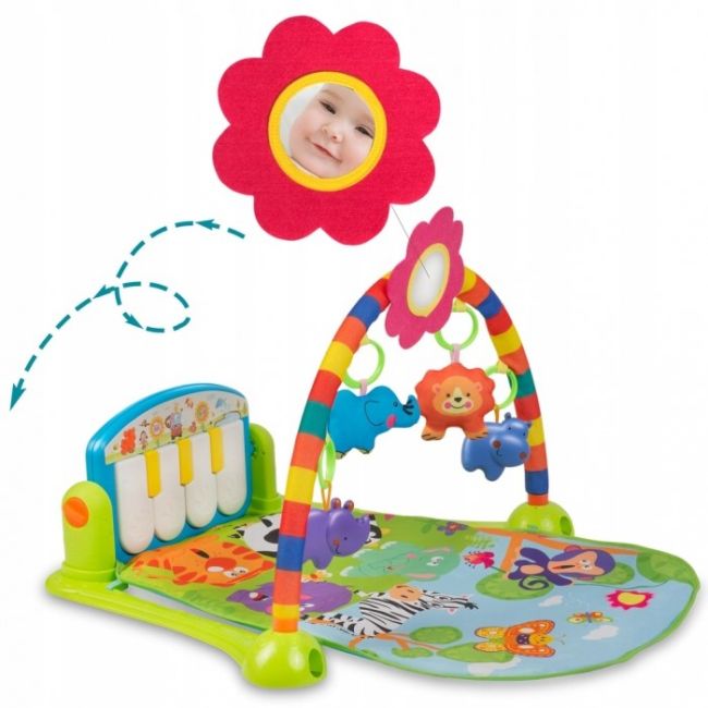 Salteluta de joaca cu pian ricokids 7316 - multicolora edeedi7316