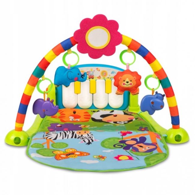 Salteluta de joaca cu pian ricokids 7316 - multicolora edeedi7316