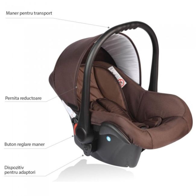 Scaun auto 0-10 kg vessanti crooner - brown edeedifot-bb-208brown