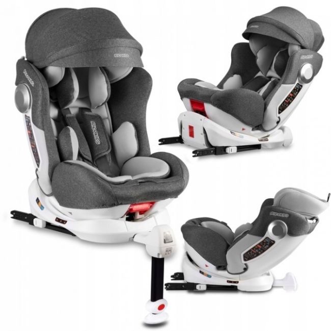 Scaun auto 0-36 kg cu isofix ricokids stigo - alb - gri edeedi7121