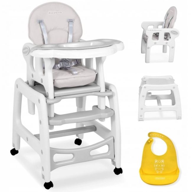Scaun de masa 5 in 1 ricokids sinco - gri edeedi7090