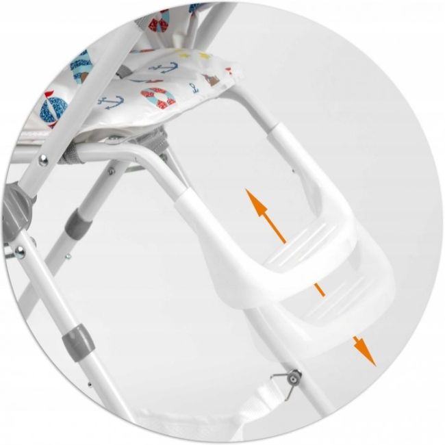 Scaun de masa ricokids eldo - alb - albastru edeedi7076