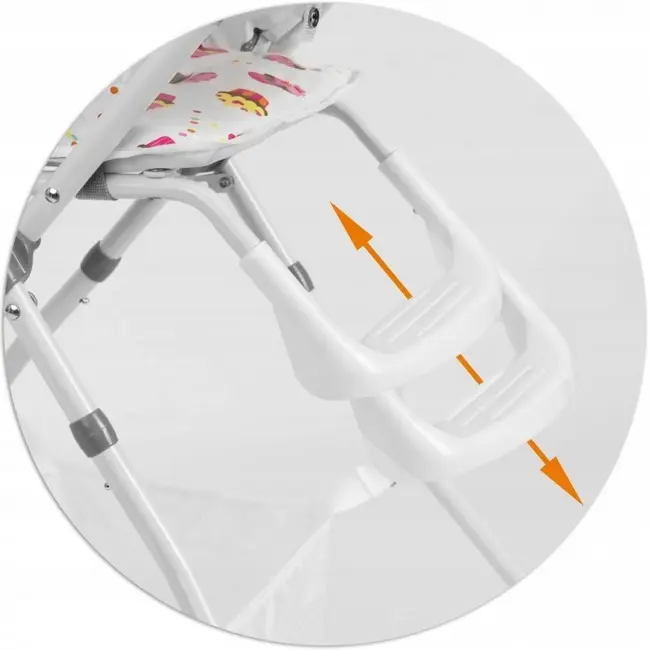 Scaun de masa ricokids eldo - alb - roz edeedi7077