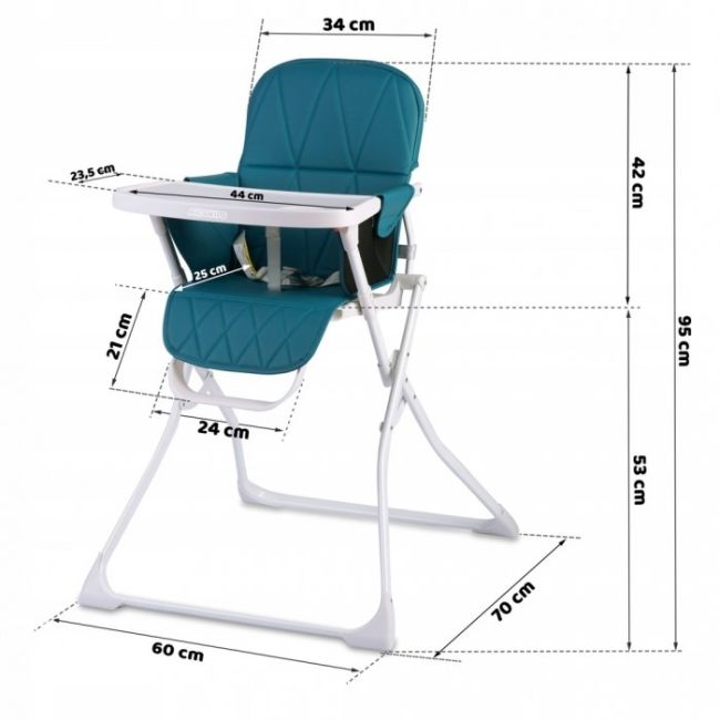 Scaun de masa ricokids nuco - albastru edeedi7097
