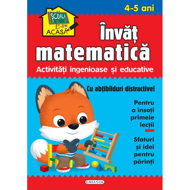 Scoala acasa - invat matematica 4-5 ani