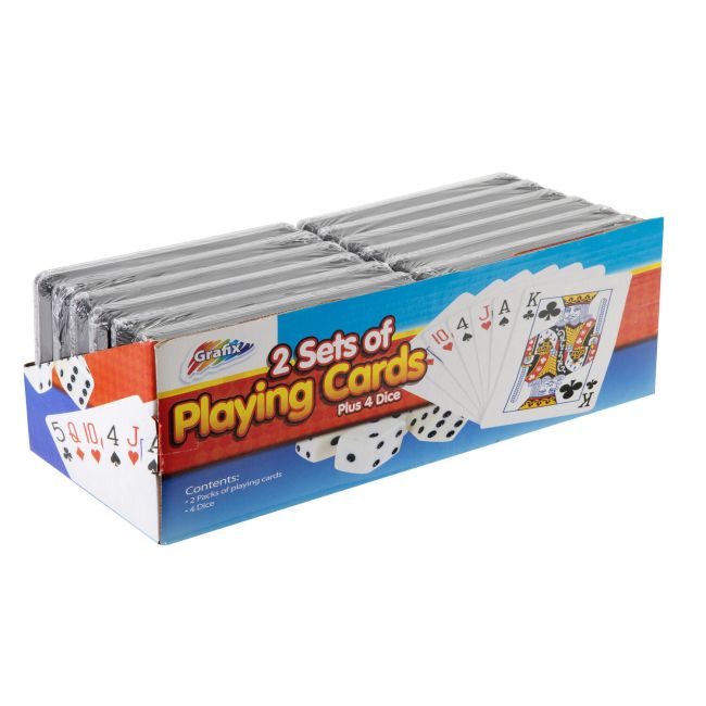 Set de doua pachete de carti si zaruri