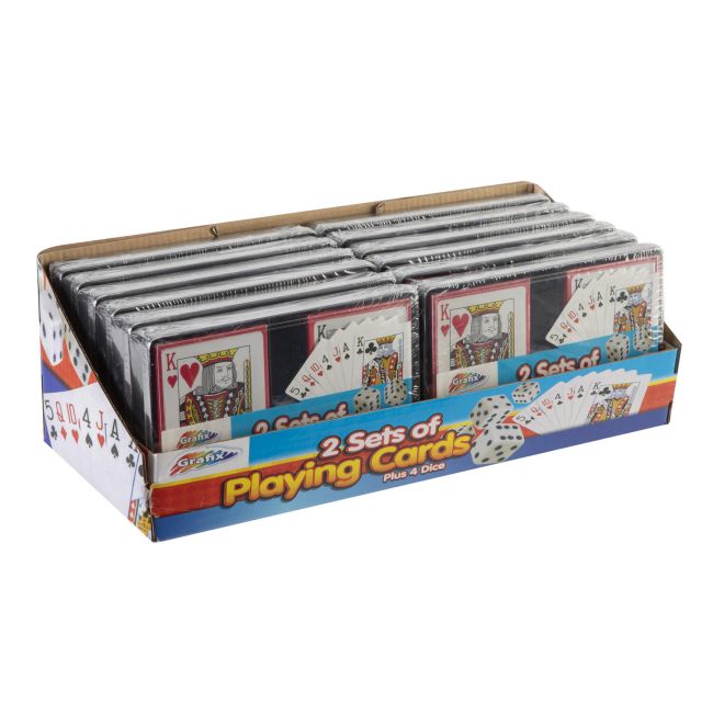 Set de doua pachete de carti si zaruri