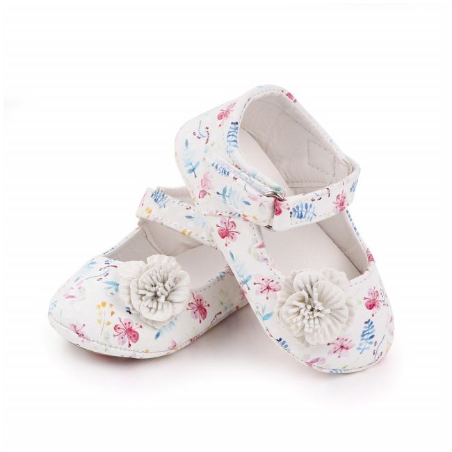 Pantofiori albi pentru fetite - Frunzulite colorate MBd2583-2-p8