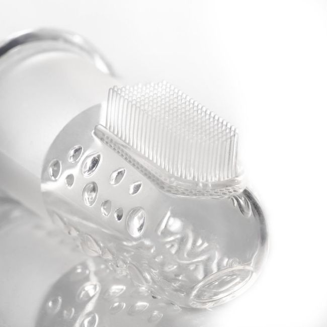 Periuta de dinti din silicon pentru folosire pe deget, 2 bucati,  REER 79249