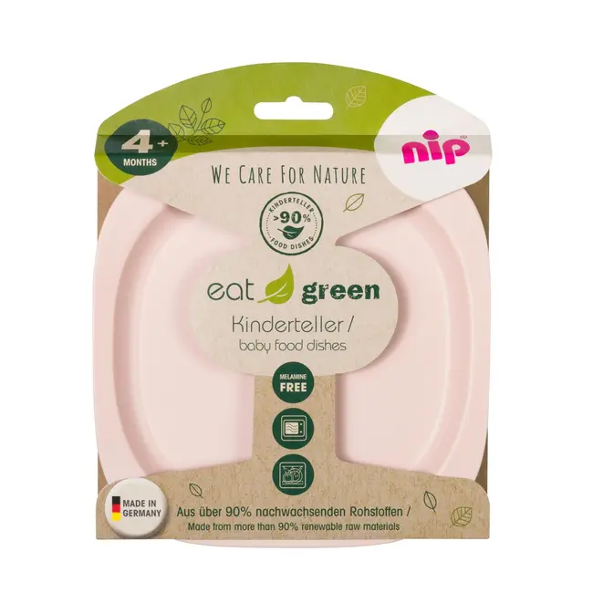 Set 2 farfurii pentru mancarea copiilor nip Eat Green 37068