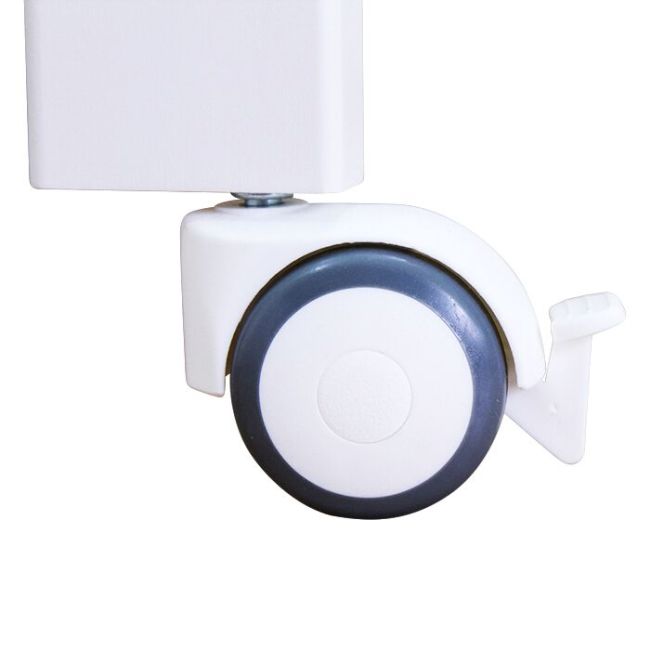 Treppy patut co-sleeping 120x60 cu laterala culisanta si roti dreamy plus alb lvtktrp1136-white