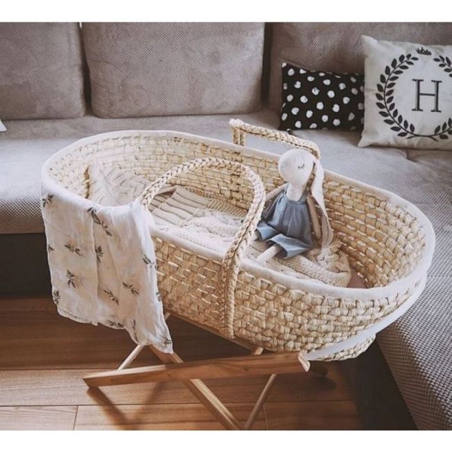 Cosulet bebe pentru dormit handmade din material ecologic ahoj baby natur lvtk5907443677293