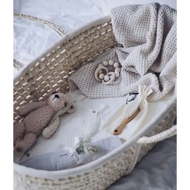 Cosulet bebe pentru dormit handmade din material ecologic ahoj baby natur lvtk5907443677293