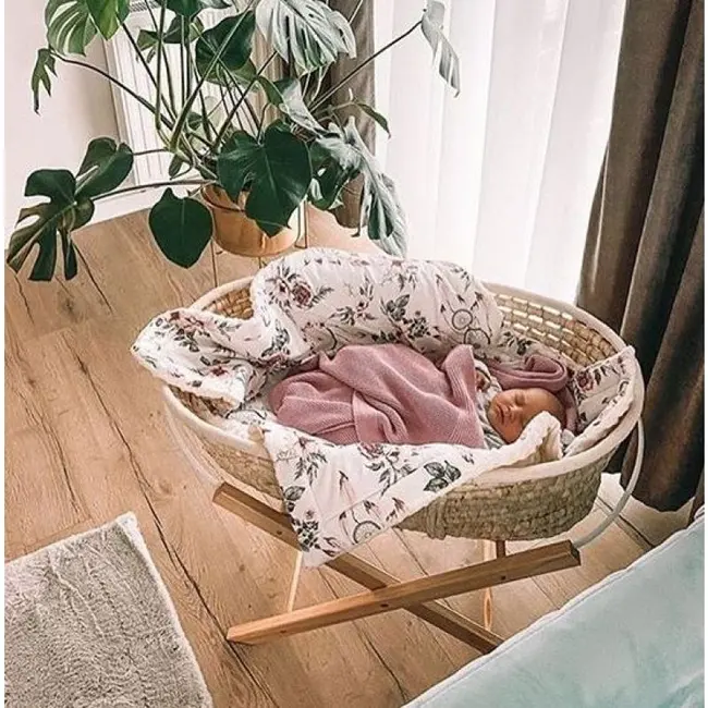 Cosulet bebe pentru dormit handmade din material ecologic ahoj baby natur include stand lvtk5907443677293-5907443677484