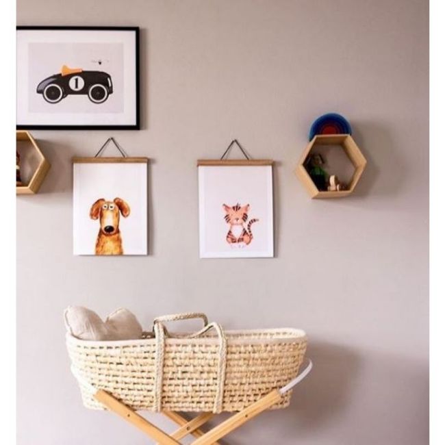 Cosulet bebe pentru dormit handmade din material ecologic Ahoj Baby natur include stand LVTK5907443677293-5907443677484