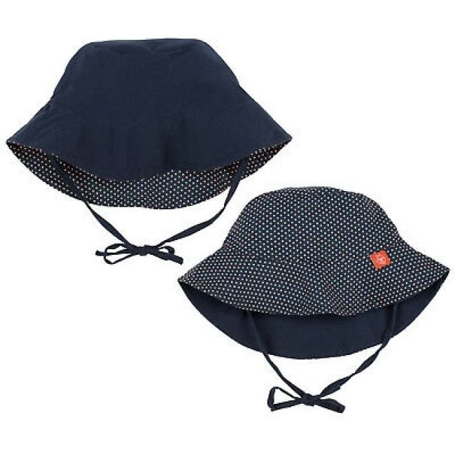 Lassig - Palarie soare copii cu doua fete 0-6 luni UPF50+ Polka LVTK143300541306