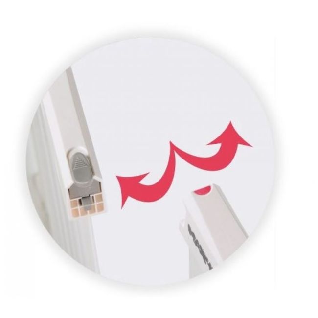 Springos - poarta de siguranta prin presiune zion 118-127 cm lvtksg0001ab