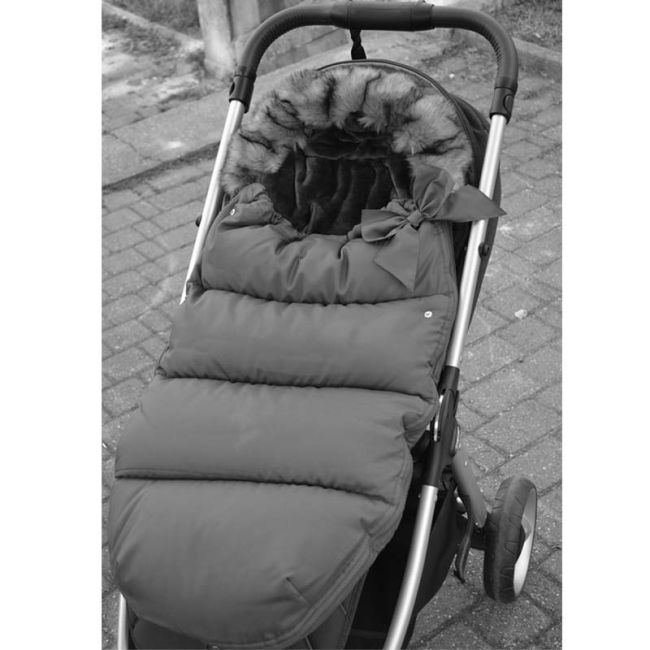 Springos - sac iarna carucior cu blanita detasabila mevis delux dark grey lvtksb002